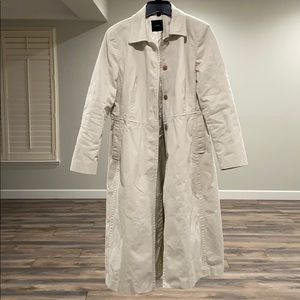 J. Crew Button Down Long Trench Coat